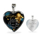 To My Daughter -Most Beautiful Thing - Luxury Graphic Heart Necklace - Celeste Jewel