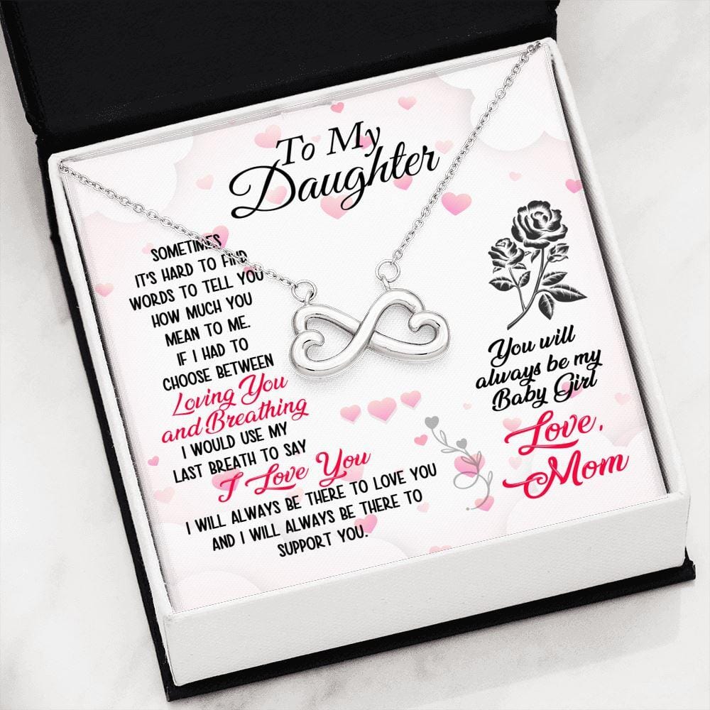 To My Daughter - My Baby Girl - Infinity Necklace - Celeste Jewel