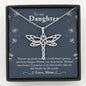 To My Daughter - My Pride And Joy - Dragonfly Necklace - Celeste Jewel