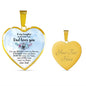 To My Daughter - Never Forget That - Luxury Graphic Heart Necklace - Celeste Jewel