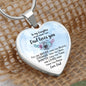 To My Daughter - Never Forget That - Luxury Graphic Heart Necklace - Celeste Jewel