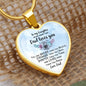 To My Daughter - Never Forget That - Luxury Graphic Heart Necklace - Celeste Jewel