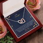 To My Daughter - So Proud - Interlocking Hearts Necklace - Celeste Jewel