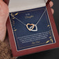 To My Daughter - So Proud - Interlocking Hearts Necklace - Celeste Jewel
