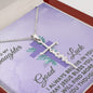 To My Daughter - Spiritual Gift For Her - Faith Cross Necklace - Celeste Jewel