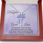 To My Daughter - Spiritual Gift For Her - Faith Cross Necklace - Celeste Jewel