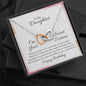 To My Daughter - Sweet 16 Birthday Gift - Interlocking Hearts Necklace - Celeste Jewel