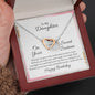 To My Daughter - Sweet 16 Birthday Gift - Interlocking Hearts Necklace - Celeste Jewel