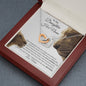 To My Daughter - This Old Lioness - Interlocking Hearts Necklace - Celeste Jewel