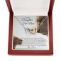 To My Daughter - This Old Lioness - Interlocking Hearts Necklace - Celeste Jewel