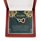 To My Daughter - Within You - Interlocking Hearts Necklace - Celeste Jewel
