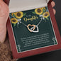 To My Daughter - Within You - Interlocking Hearts Necklace - Celeste Jewel