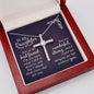 To My Daughter - You're My Best Friend - Cubic Zirconia Cross Necklace - Celeste Jewel