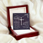To My Daughter - You're My Best Friend - Cubic Zirconia Cross Necklace - Celeste Jewel