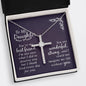 To My Daughter - You're My Best Friend - Cubic Zirconia Cross Necklace - Celeste Jewel