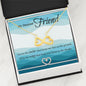 To My Dearest Friend - I'll Be The Wings - Infinity Necklace - Celeste Jewel