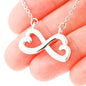 To My Dearest Friend - I'll Be The Wings - Infinity Necklace - Celeste Jewel