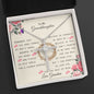To My Granddaughter - A Higher Purpose - Cubic Zirconia Cross Necklace - Celeste Jewel