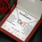 To My Granddaughter - Beautiful Chapter - Interlocking Hearts Necklace - Celeste Jewel