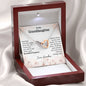 To My Granddaughter - Beautiful Chapter - Interlocking Hearts Necklace - Celeste Jewel
