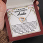 To My Granddaughter - Never Forget - Interlocking Hearts Necklace - Celeste Jewel