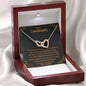 To My Granddaughter - Something You Must Always Remember - Interlocking Hearts Necklace - Celeste Jewel