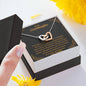 To My Granddaughter - Something You Must Always Remember - Interlocking Hearts Necklace - Celeste Jewel