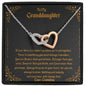 To My Granddaughter - Something You Must Always Remember - Interlocking Hearts Necklace - Celeste Jewel