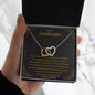To My Granddaughter - Something You Must Always Remember - Interlocking Hearts Necklace - Celeste Jewel