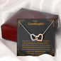 To My Granddaughter - Something You Must Always Remember - Interlocking Hearts Necklace - Celeste Jewel