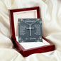 To My Granddaughter - You Are A Joy - Cubic Zirconia Cross Necklace - Celeste Jewel