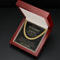 To My Grandson (From Grandma) - Always Remember - Cuban Link Chain Necklace - Celeste Jewel
