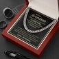 To My Grandson (From Grandma) - Always Remember - Cuban Link Chain Necklace - Celeste Jewel