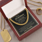 To My Grandson (From Grandma) - Always Remember - Cuban Link Chain Necklace - Celeste Jewel