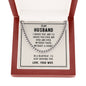 To My Husband - I Choose You - Cuban Link Chain Necklace - Celeste Jewel