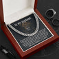 To My Husband - The Day I Met You - Cuban Link Chain Necklace - Celeste Jewel