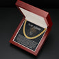 To My Husband - The Day I Met You - Cuban Link Chain Necklace - Celeste Jewel