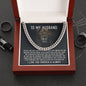 To My Husband - The Day I Met You - Cuban Link Chain Necklace - Celeste Jewel