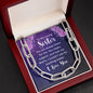 To My Loving Sister - Always There For Me - Forever Linked Necklace - Celeste Jewel