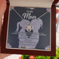 To My Mom - Sometimes It's Hard - Love Knot Necklace - Celeste Jewel