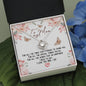 To My Mom - Words That Go Unspoken - Love Knot Necklace - Celeste Jewel