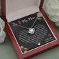 To My Mom - You Are The World - Love Knot Necklace - Celeste Jewel
