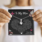 To My Mom - You Are The World - Sparkling Radiance Necklace - Celeste Jewel