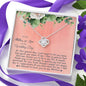 To My Mother In Law On My Wedding Day - Personalized Gift - Love Knot Necklace - Celeste Jewel