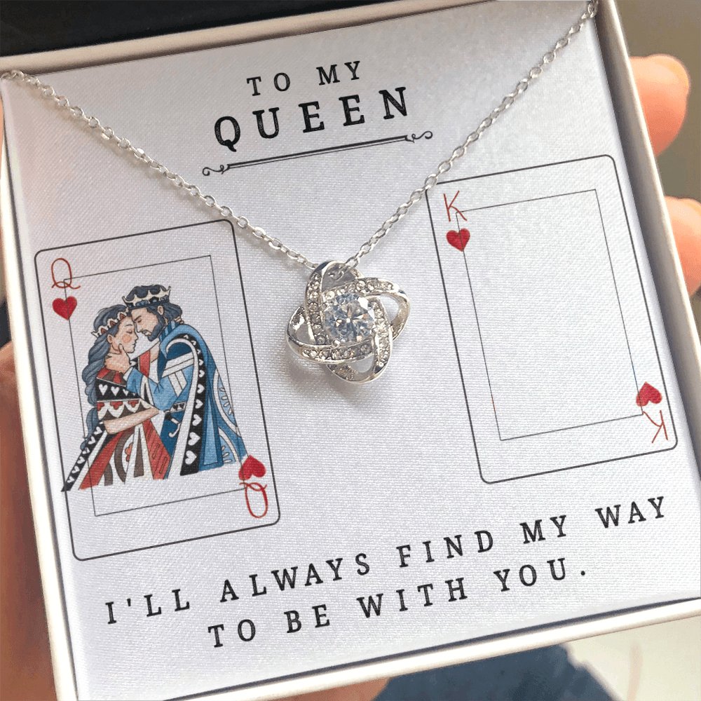 To My Queen - Always Find My Way - Love Knot Necklace - Celeste Jewel