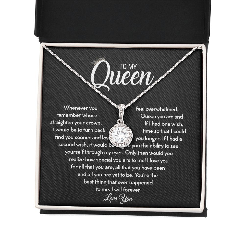 To My Queen - Straighten Your Crown - Eternal Hope Necklace - Celeste Jewel