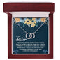To My Sister - You Mean The World To Me - Perfect Pair Necklace - Celeste Jewel