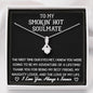 To My Smokin' Hot Soulmate - Sparkling Radiance Necklace - Celeste Jewel