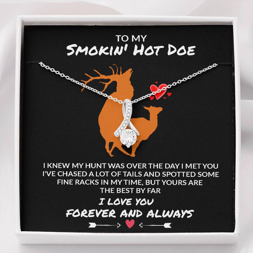 To My Smoking Hot Doe - Yours Are The Best - Sparkling Radiance Necklace - Celeste Jewel