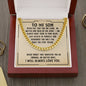 To My Son - Never Forget - Cuban Link Chain Necklace - Celeste Jewel
